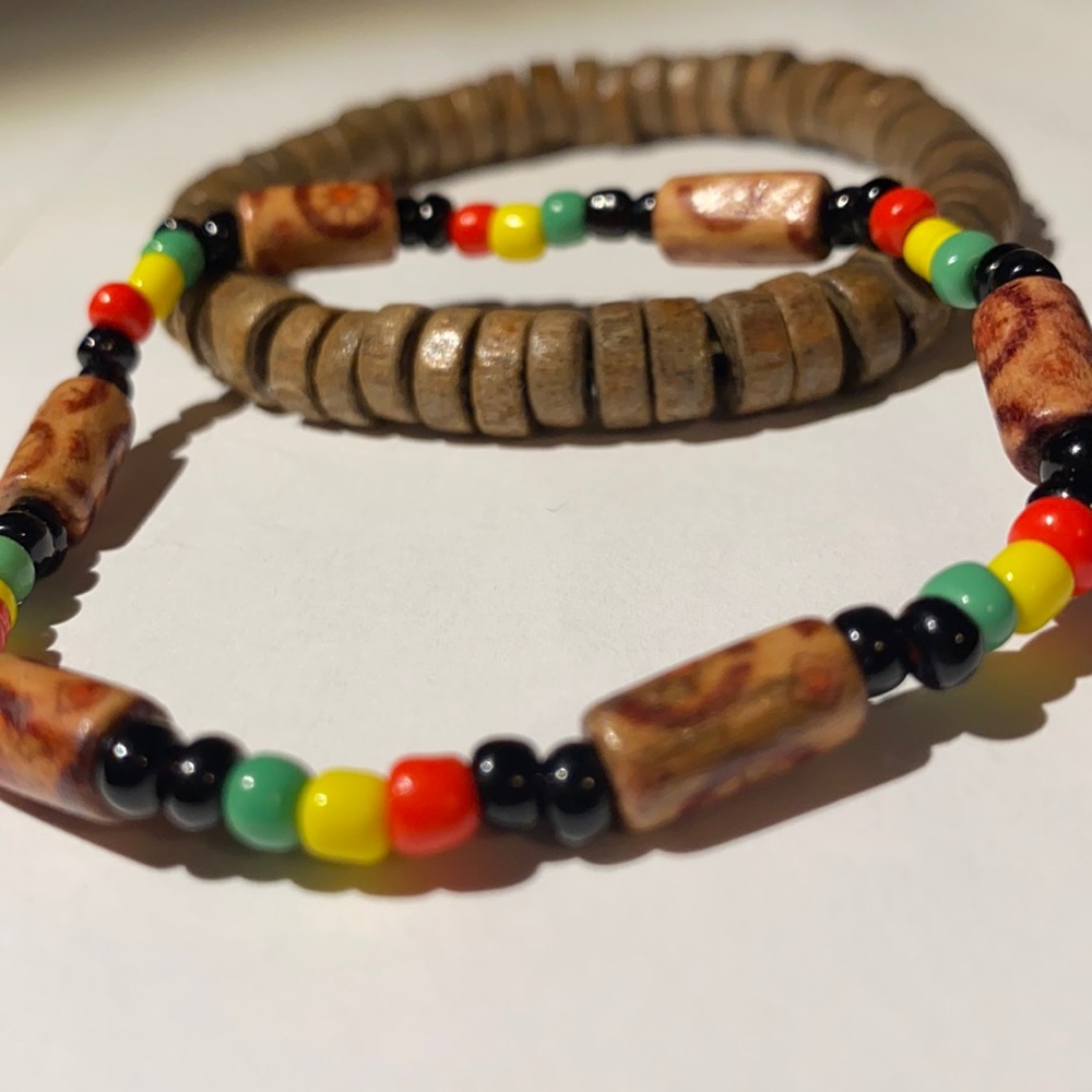 Jamaican styled beaded bracelet